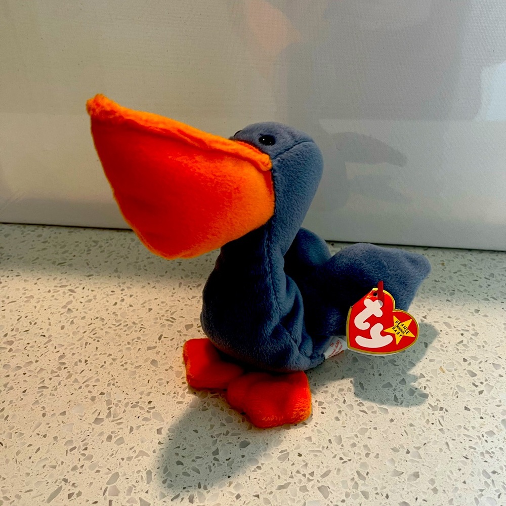 RARE Original Beanie Baby “Scoop” the Pelican 1996 Retired-4th Generation